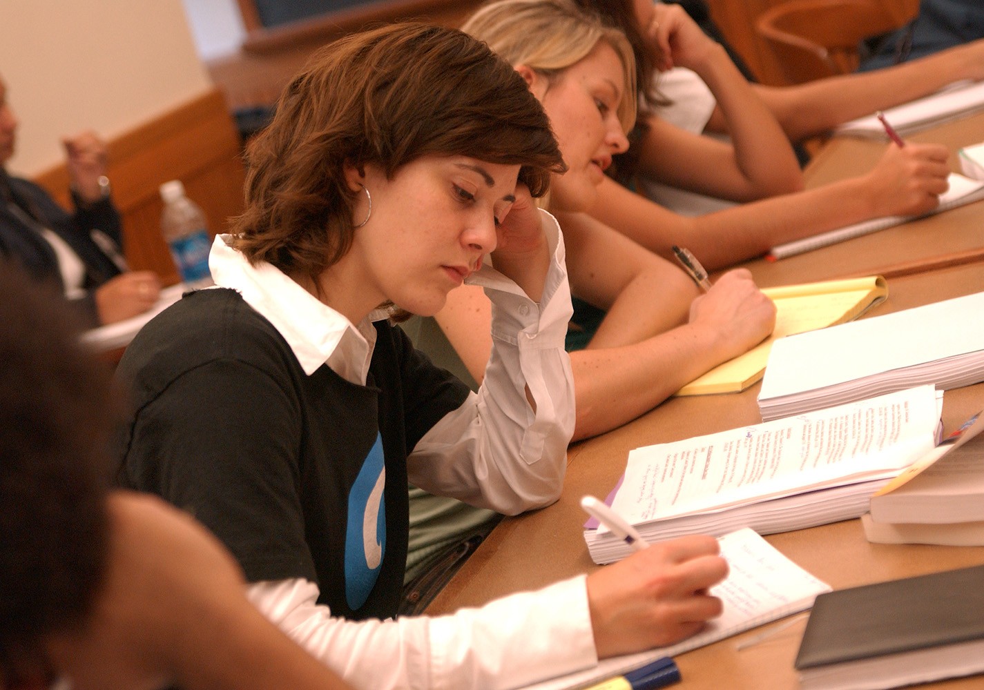 student in classroom