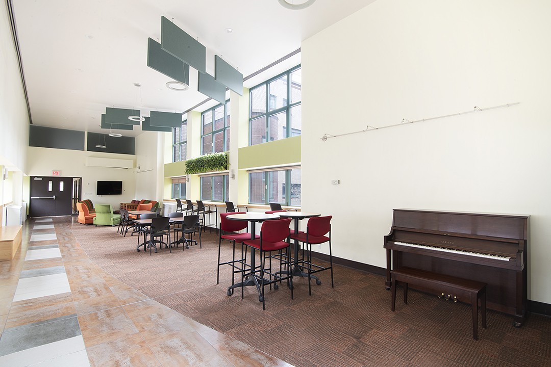 East Campus building lounge